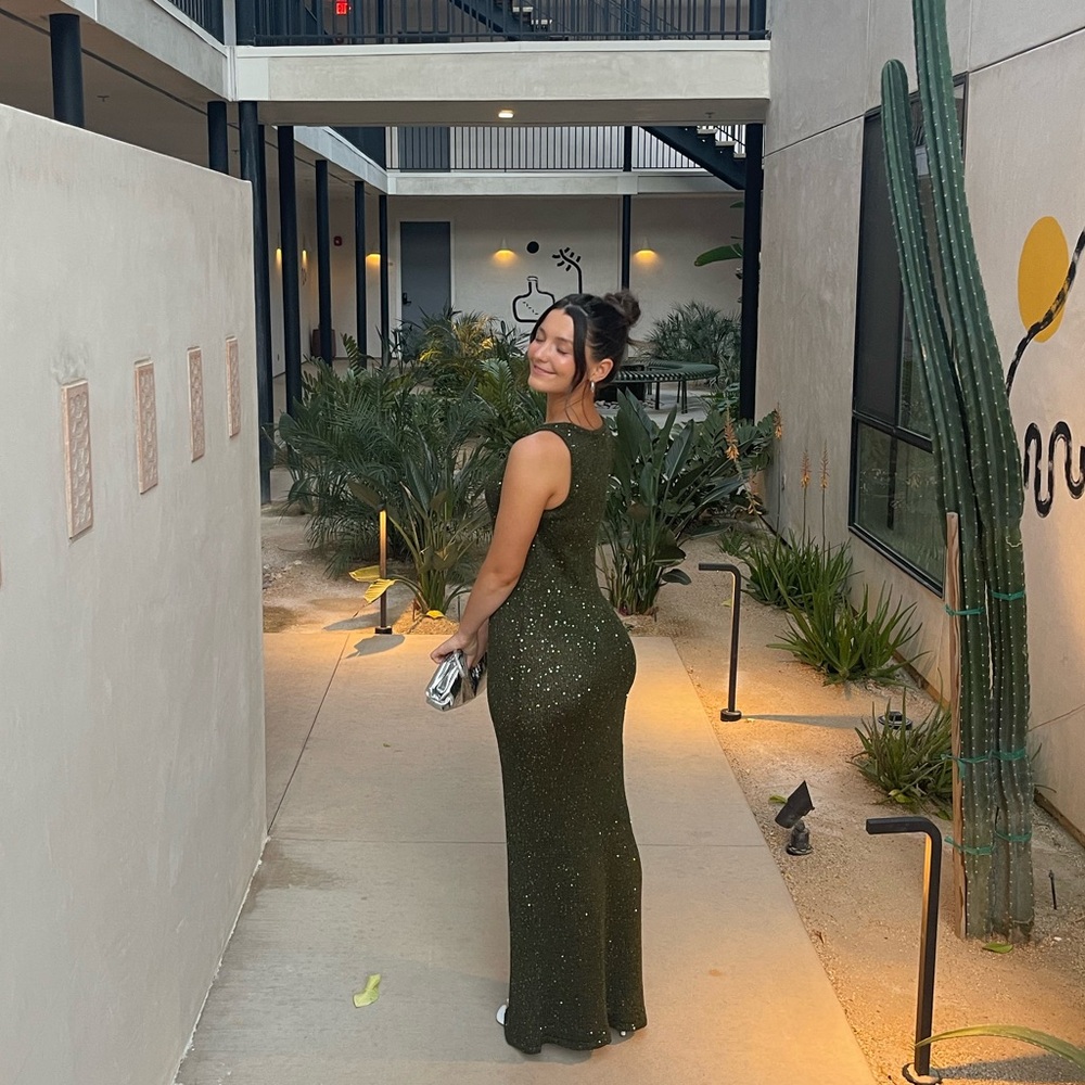 Green Sequin Dress